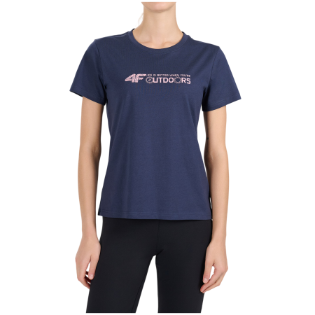 Maglietta da donna 4F Tshirt F3495 blu scuro Navy