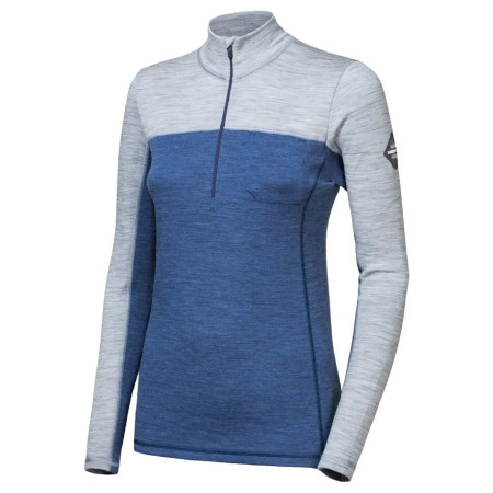 Maglietta sportiva da donna Sensor Merino Bold manica lunga zip