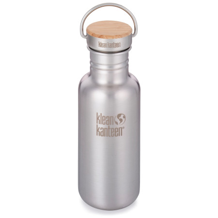 Bottiglia in acciaio inox Klean Kanteen Reflect w/Bamboo Cap 532 ml grigio Brushed Stainless