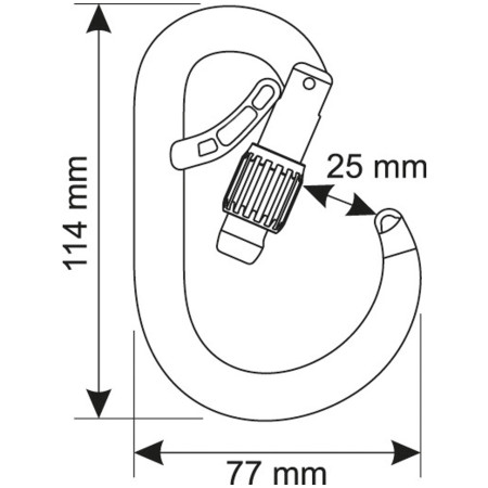 Moschettone Camp Core Belay Lock