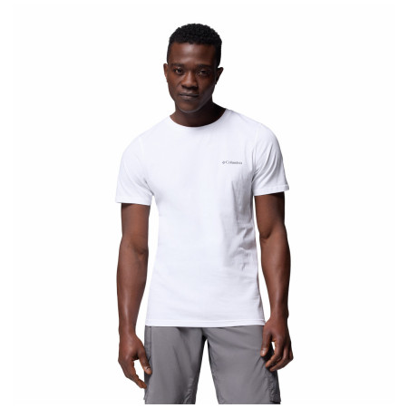 Maglietta da uomo Columbia Rapid Ridge™ Back Graphic Tee II bianco/viola White, Heavenly Horizons