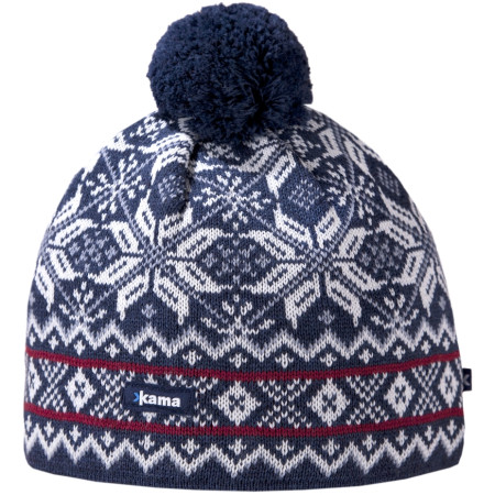 Cappello in merino lavorato a maglia Kama AW06 blu scuro Darkblue