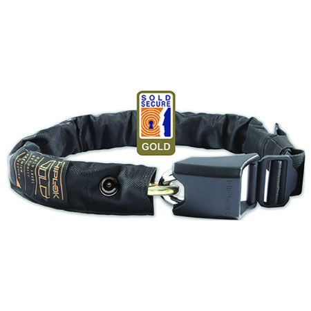 Lucchetto per bicicletta Hiplok Gold nero All Black