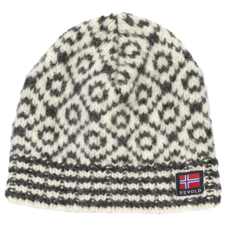 Cappello invernale Devold Svalbard Wool Beanie bianco/nero OFFWHITE/ANTHRACITE
