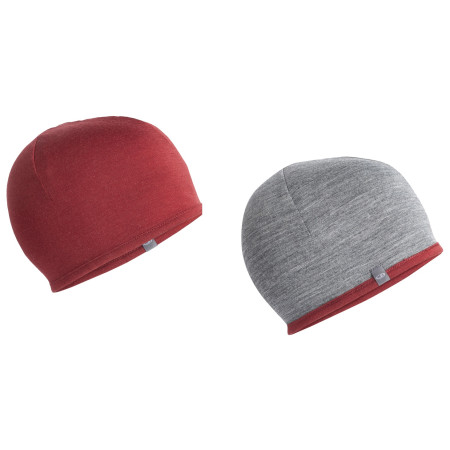 Berretto Icebreaker Pocket Hat rosso/grigio Cabernet/GritstoneHthr