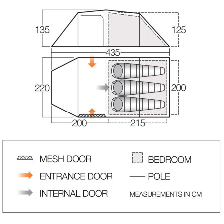 Tenda da trekking Vango Omega TC 350
