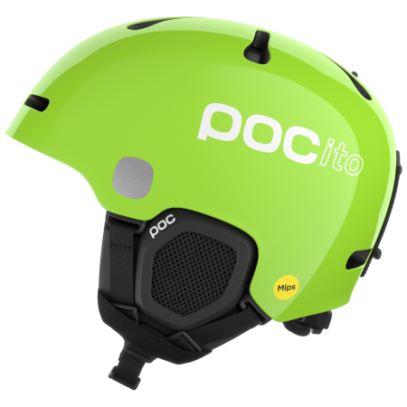 Casco da sci per bambini POC POCito Fornix MIPS verde chiaro Fluorescent Yellow/Green