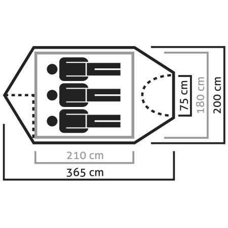 Tenda da trekking Salewa Sierra Leone III Tent