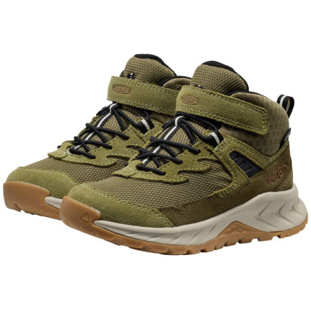Scarpe da bambino Keen Hightrail Mid Wp Children Dark Olive