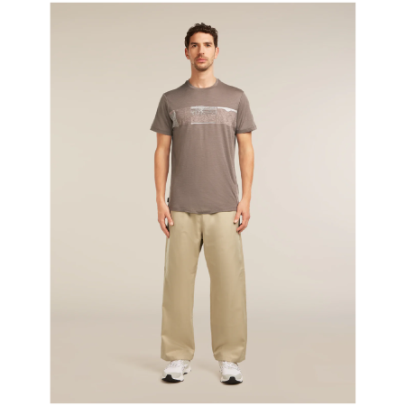 Maglietta funzionale da uomo Icebreaker Men Merino 150 Tech Lite SS Tee Elevation Line