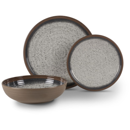 Set di stoviglie Kampa Farmhouse - 12 ks marrone