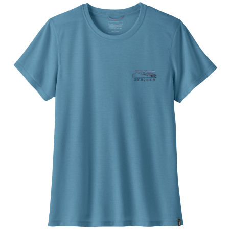 Maglietta da donna Patagonia Women's Capilene® Cool Trail Shirt - Stratapeaks blu Shore Blue