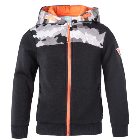 Felpa da bambino Bejo Dandir Kdb nero Black/Moro Print/Orange