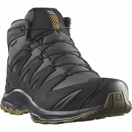 Scarpe da uomo Salomon Xa Tracker Gore-Tex nero Black / Asphalt / Coyote Brown