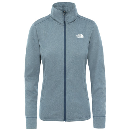 Felpa da donna The North Face W Quest Full Zip Midlayer grigio chiaro VanadisGreyWhiteHeathr