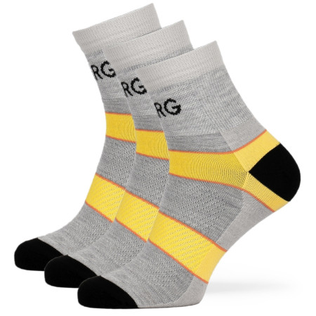 Calzini da donna Warg Trail MID Wool 3-pack grigio/giallo SvSedaCernutaCerna