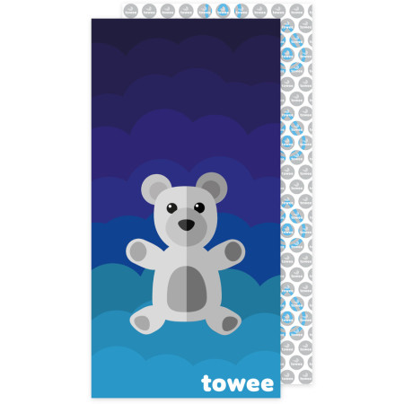 Asciugamano ad asciugatura rapida Towee Bear blu Blue