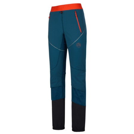 Pantaloni da donna La Sportiva Kyril Pant W blu/rosso Storm Blue/Cherry Tomato