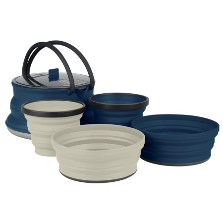 Set di stoviglie Sea to Summit X-Set: 12 5pc grigio/blu Navy / Sand