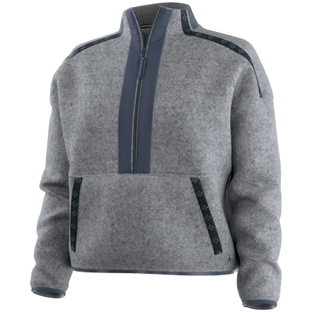 Felpa tecnica da donna Smartwool Women's Second Cut Fleece 1/2 Zip blu Light Navy