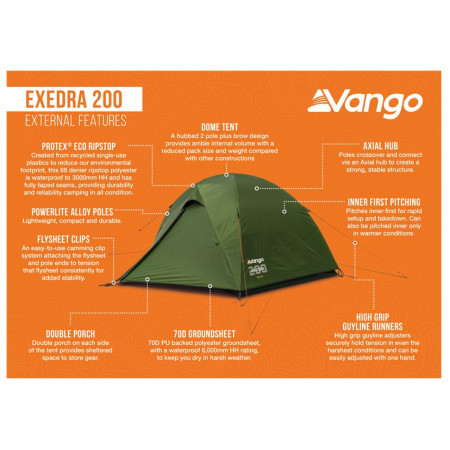 Tenda da trekking Vango Exedra 200