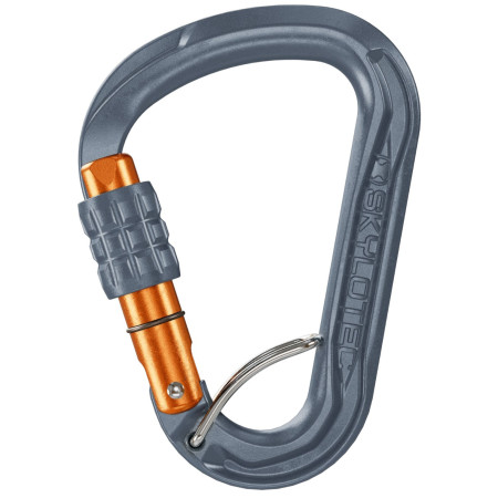 Moschettone Skylotec Leger SGL (screw gate with spring bar) grigio/arancio