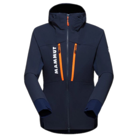 Giacca da donna Mammut Aenergy SO Hybrid Hooded Jacket Women blu/arancio Marine-Vibrant Orange