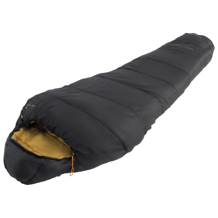Sacco a pelo Easy Camp Falcon IV Mummy -9°C nero/giallo