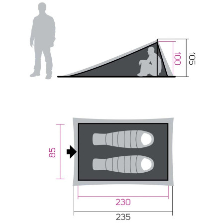 Tenda da trekking Hannah Mesh Tent 1