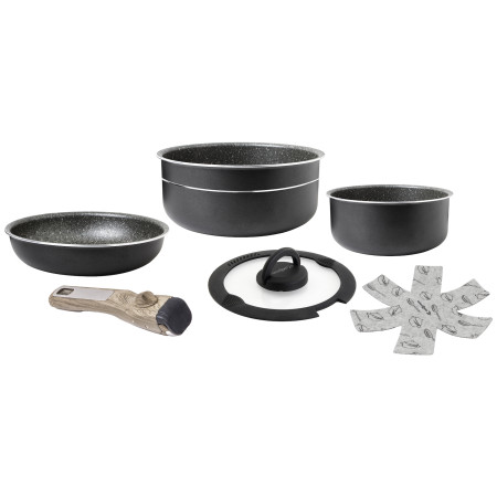 Set di stoviglie Brunner Pirate Spacemaster Mini - 20 cm nero