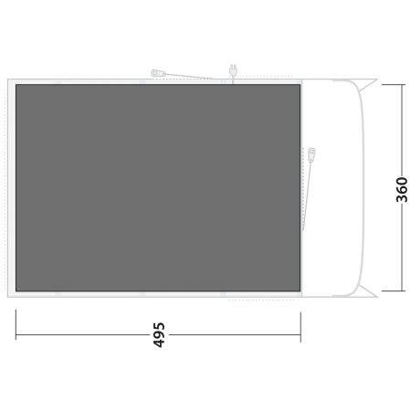 Telo sottotenda Outwell Footprint Denver / Colorado 6 Air
