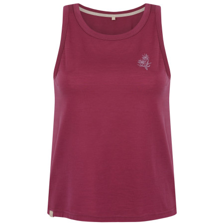 Top da donna MOOA Merino Lyolite Edelweiss 150 rosa dark pink