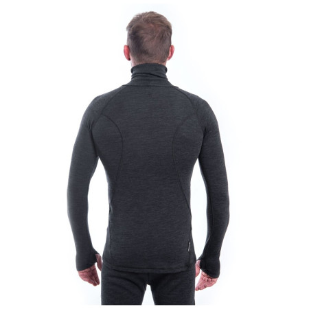 Maglietta funzionale da uomo Sensor Merino Bold Roll Neck manica lunga