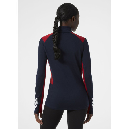 Maglietta sportiva da donna Helly Hansen W Lifa Merino Midweight 1/2 Zip
