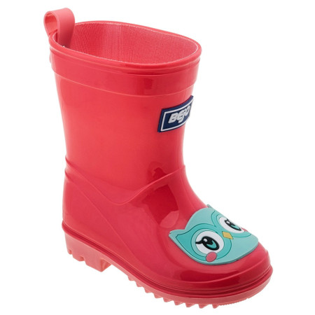 Stivali da pioggia per bambini Bejo Cosy Wellies Kids Ii rosso Pradise Pink/Salmon Rose