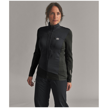 Felpa tecnica da donna Ortovox Fleece Grid Jacket W