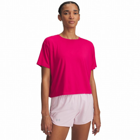 Maglietta da donna Under Armour Motion SS rosa Shaded Fuchsia / / White