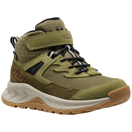 Scarpe da bambino Keen Hightrail Mid Wp Children Dark Olive verde dark olive/martini olive