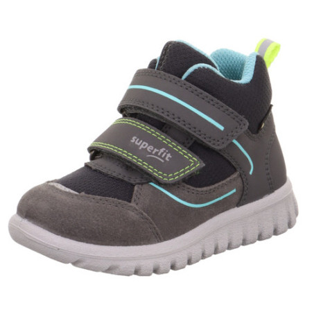 Scarpe da bambino Superfit Sport7 Mini Grau/Gelb grigio Grau/Gelb