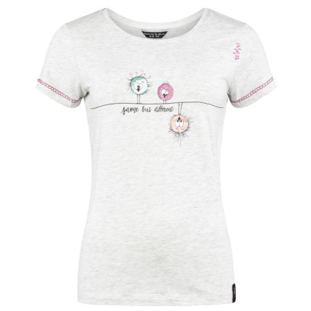 Maglietta sportiva da donna Chillaz Saile Same But Different grigio chiaro Light Grey Melange