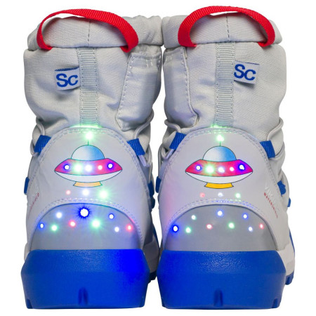 Stivali da neve per bambini Viking Outdoor Footwear Spaceship Warm SC WP Light Grey/Royal Blue