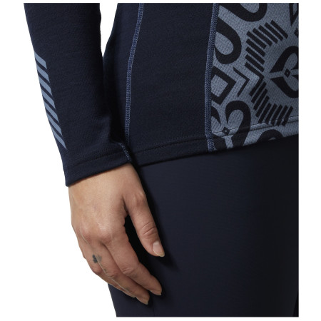 Maglietta sportiva da donna Helly Hansen W Lifa Merino Midw Gra 1/2 Zip