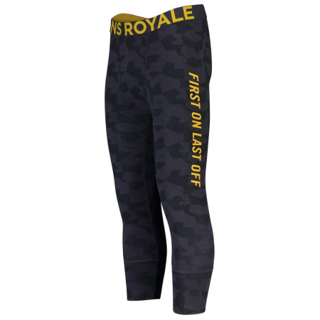 Pantaloni da uomo Mons Royale Shaun-off 3/4 Legging grigio/giallo IronCamo