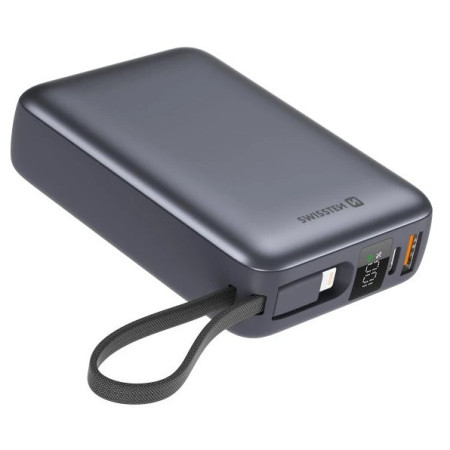 Powerbank Swissten POWER BANK 20 000 mAh nero/argento