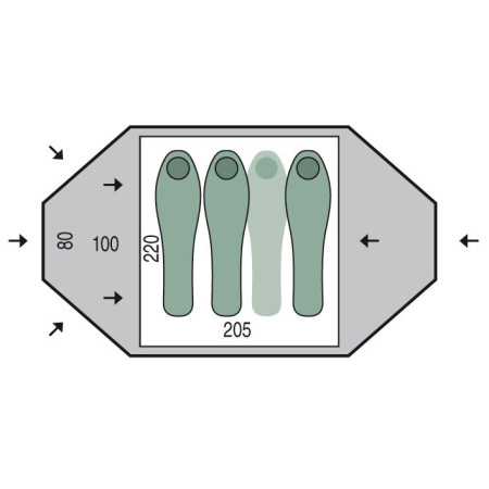 Tenda Pinguin Tornado 3