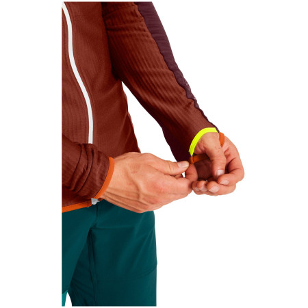 Felpa funzionale da uomo Ortovox Fleece Light Grid Hooded Jkt M