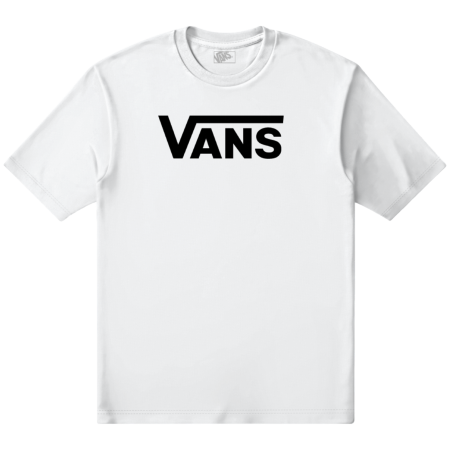 Maglietta da uomo Vans Classic Drop V SS Crew Tee-B bianco White/Black