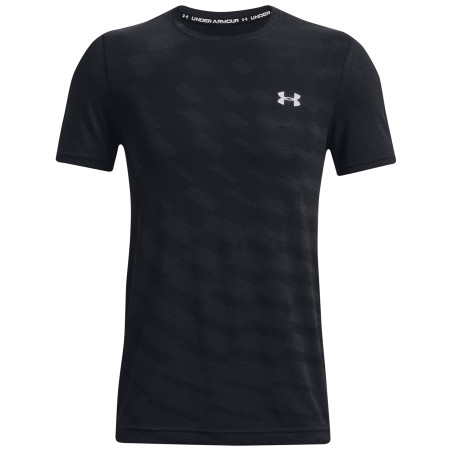 Maglietta funzionale da uomo Under Armour Seamless Radial SS nero Black / / Mod Gray