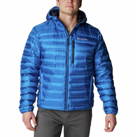 Giacca invernale da uomo Columbia Pebble Peak™ Down Hooded Jacket blu Bright Indigo