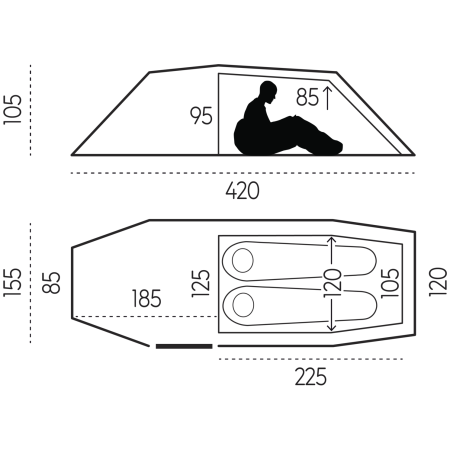 Tenda da trekking Fjällräven Abisko Endurance 2